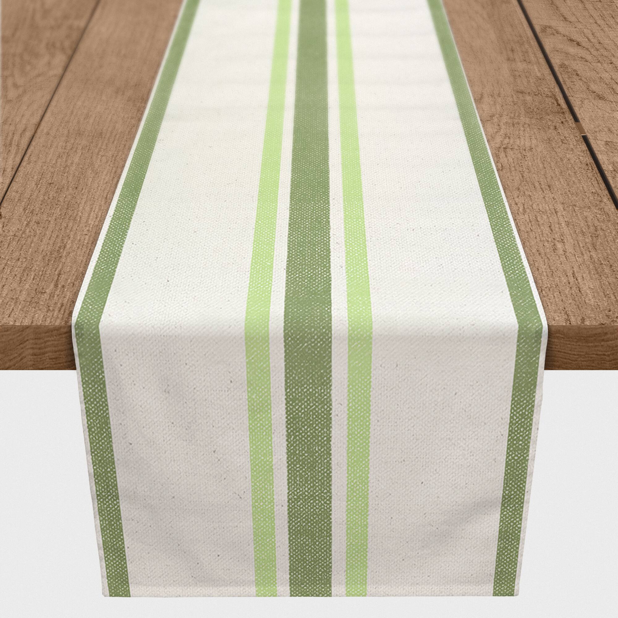 Market Stripes Runner 1 16" x 72" Cotton Twill Runner